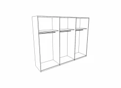 Schuifdeurkast Minden 270cm - decor - wit