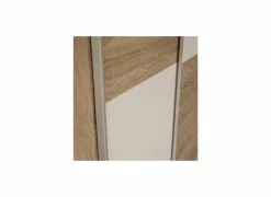 Schuifdeurkast Ozzula 120cm - decor - sonoma eik & wit