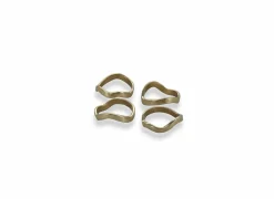 Servetring Charm 4,5x4,5cm - goud - set van 4