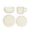 Serviesset Ozzu 16-delig - stoneware - wit