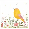 Serviette Bird 33x33cm - papier - multicolor 20 stuks