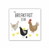 Serviette Breakfast Club 33x33cm multicolor 20 stuks