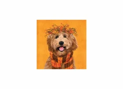 Serviette Dudley 25x25cm - papier - oranje 20 stuks