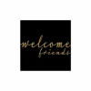 Serviette Friends  33x33cm - papier - zwart 20 stuks