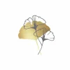Serviette Golden Gingko 33x33cm wit 20 stuks