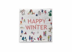 Serviette Happy Winter 25x25cm - 20 stuks