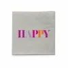 Serviette Happy 25x25cm - 20 stuks