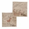 Serviette Kerst Timba Hert 16,5x16,5cm meerkleurig, 20 stuks