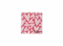 Serviette Milena 16,5x16,5cm - papier - roze/rood 20 stuks
