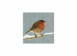 Serviette Snow is falling 25x25cm - papier - multicolor 20 stuks