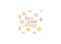 Serviette Sunshine all day 33x33cm multicolor 20 stuks