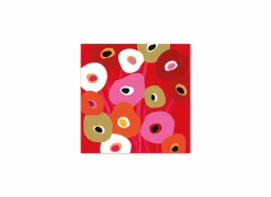 Serviette Super Bloom 33x33cm - papier - multicolor 20 stuks