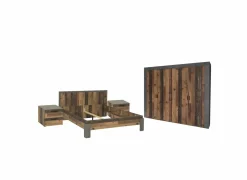 Slaapkamer Attaylar met bed 180x200cm - kleerkast 230cm - 2 nachtkastjes