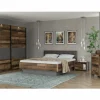 Slaapkamer Clif met bed 180x200cm - kleerkast 220cm - commode 107cm en 2 nachtkastjes