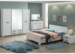 Slaapkamer Elvis met bed 140x200cm - kleerkast 218cm - commode 120cm en 2 nachtkastjes