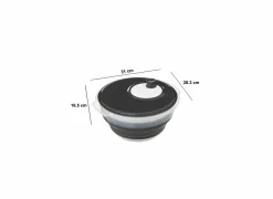 Slazwierder inklapbaar  31x28,5x16,5cm - kunststof - zwart/groen