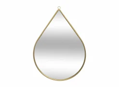 Spiegel Drop 21x29cm - MDF & ijzer - goud