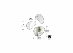 Spiegel Hubba Pebble set van 3