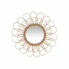 Spiegel Rotan Bloem Ø56cm