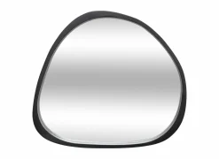 Spiegel Wayne 63x57cm - MDF/glas - zwart