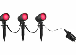 Spotspies Kamara outdoor 3x8,5W zwart