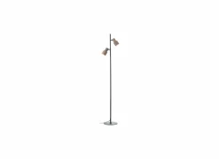 Staande lamp Cadiz GU10 H140cm - aluminium - zwart & brons