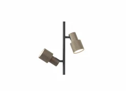 Staande lamp Cadiz GU10 H140cm - aluminium - zwart & brons