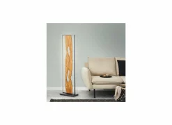 Staande lamp Chaumont LED H120cm - hout massief - bruin