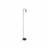 Staande lamp Keli H150cm E27 - beton & ijzer - zwart