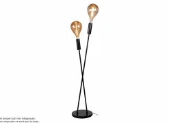 Staande lamp Mojo  H130cm E27 - metaal - zwart