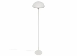 Staande lamp Savio H140cm E27 - staal - wit
