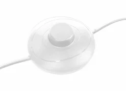 Staande lamp Tilio H195cm E27 - marmer & polyestervezel - wit & goud