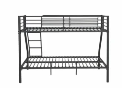 Stapelbed Them 140x200cm - metaal - zwart