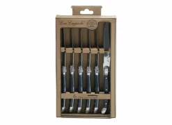 Steakmes Rustic set van 6 - roestvrij staal - grijs