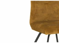 Stoel Adore 46x60x87cm - stof - goud