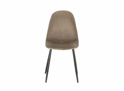 Stoel Charlton 44x53x87cm - fluweel - taupe