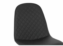 Stoel Chuck 45x42x86cm - lederlook - zwart