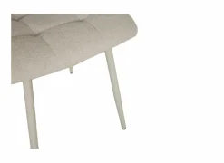 Stoel Churchill 46x54,5x85cm - metaal/stof - beige