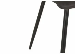 Stoel Churchill 46x54,5x85cm - metaal/stof - antraciet