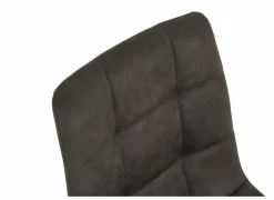 Stoel Churchill 46x54,5x85cm - metaal/stof - antraciet