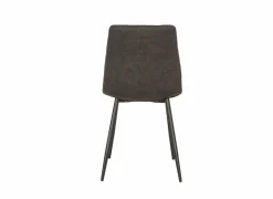 Stoel Churchill 46x54,5x85cm - metaal/stof - antraciet