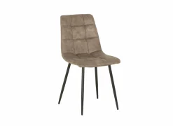 Stoel Churchill 46x54,5x85cm - metaal/stof - taupe