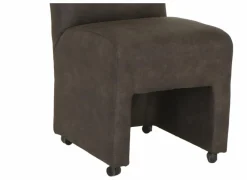 Stoel Dakar 52x72x97,5cm - microvezel - antraciet