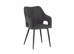 Stoel Daly 55x60x86cm - polyestervezel - grijs