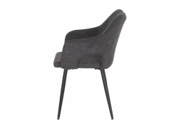 Stoel Daly 55x60x86cm - polyestervezel - grijs