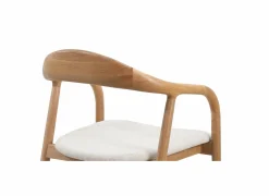 Stoel Donna 56,5x53x79,4cm - massief eik & polyestervezel - beige