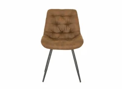 Stoel Driss 51x53x80cm - stof - cognac