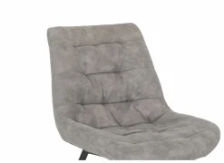 Stoel Driss 51x53x80cm - stof - grijs