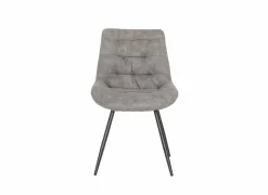 Stoel Driss 51x53x80cm - stof - grijs