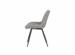 Stoel Driss 51x53x80cm - stof - grijs